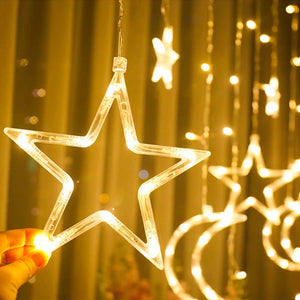 LUCES NAVIDEÑAS EN FORMA DE ESTRELLA